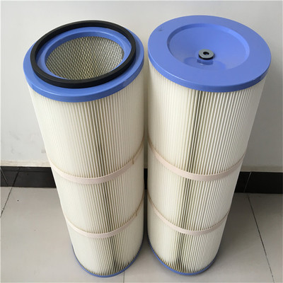 工廠供應(yīng)350*660耐高溫阻燃除塵濾筒 現(xiàn)貨直銷(xiāo)聚酯纖維除塵濾芯